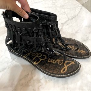 Sam Edelman Fringe Gladiator Sandals in size 8.